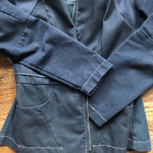 Vintage Preloved tailored cotton jacket, hand made - Picture 2 of 3